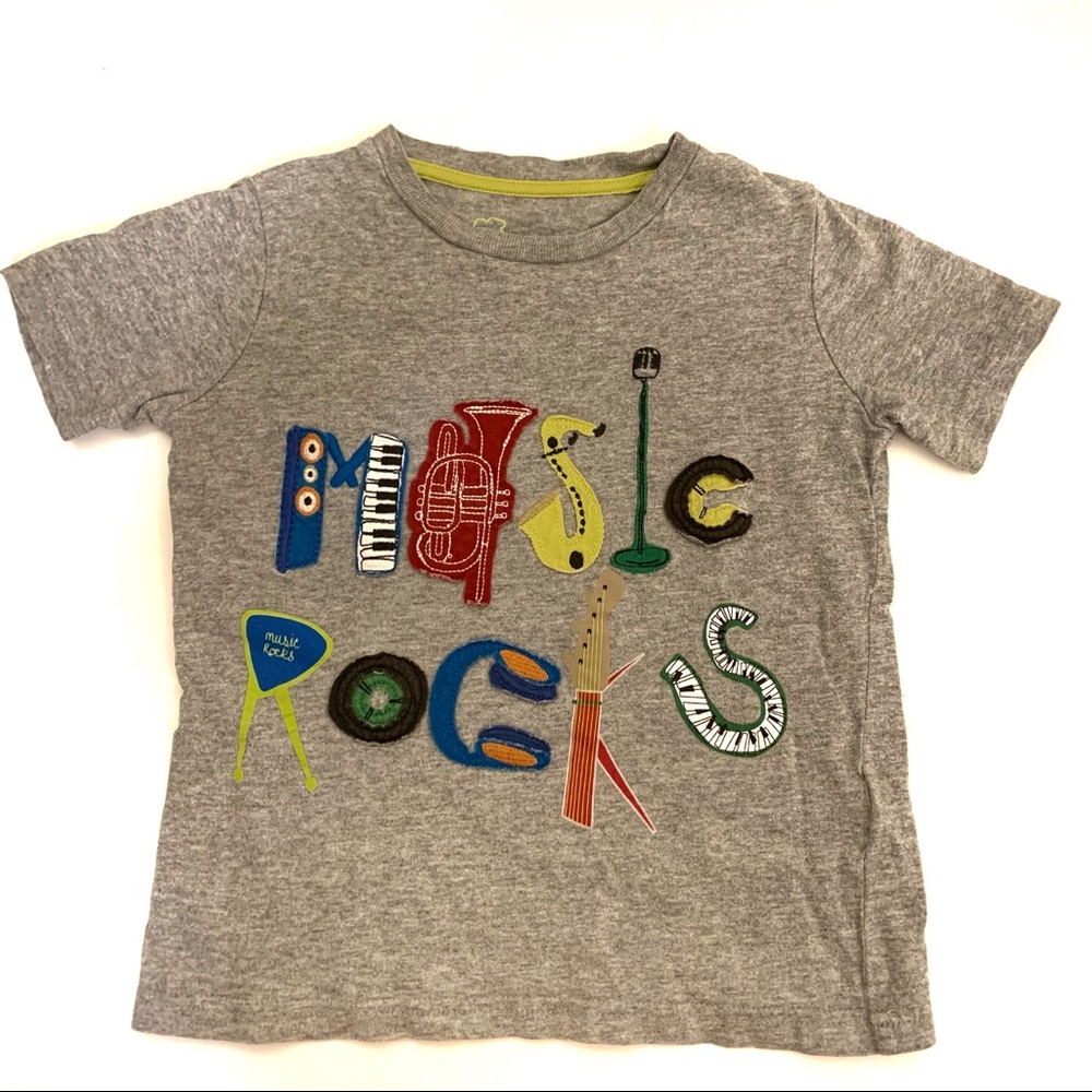 Mini Boden instruments T-shirt size 4-5